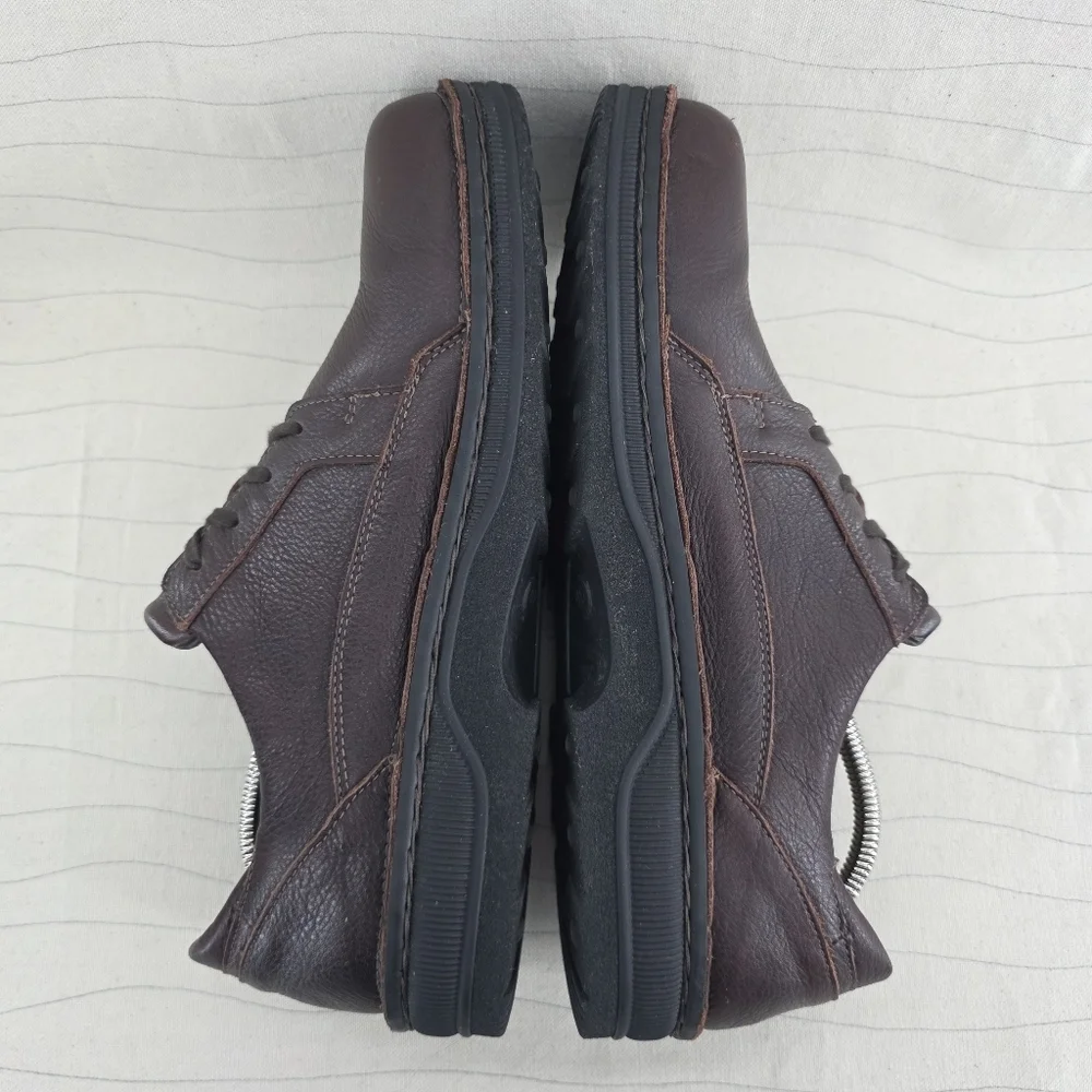 NAOT Mens Olaf Lace‑Up Dark Brown Leather Shoes Made in Israel Size 13 US/ 46 EU
